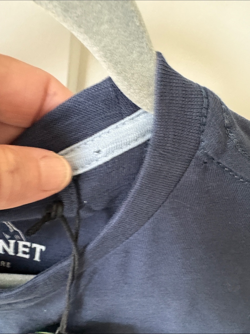 NWT Free Planet Men’s Navy Short Sleeve Organic Cotton Crew Tee -Size Medium - Picture 5 of 8